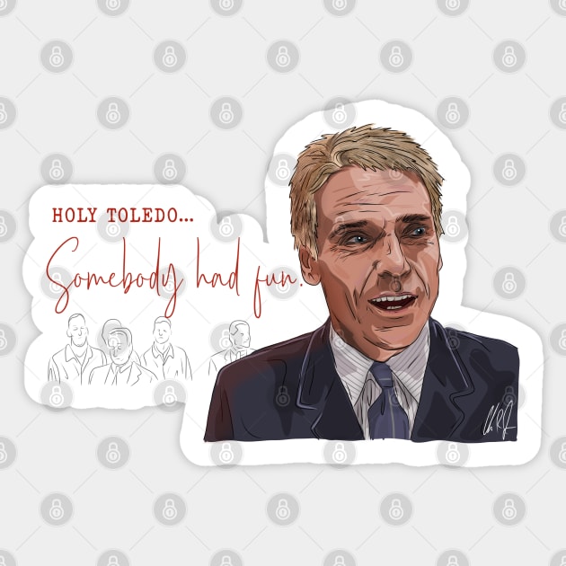 Die Hard: Holy Toledo Sticker by 51Deesigns